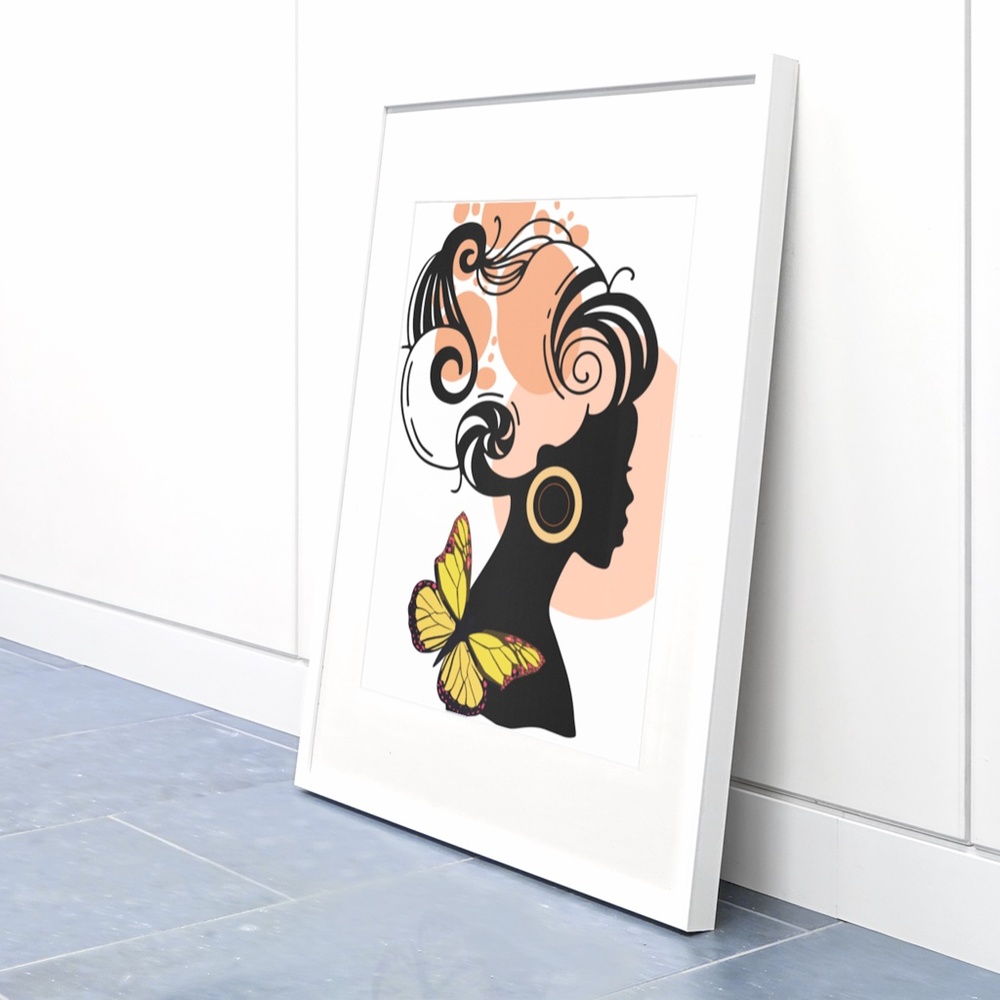 Modern Wall Art Print Tropical Girl Unframed - Picture 8 of 17